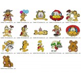 16 Garfield Embroidery Designs Collection 02